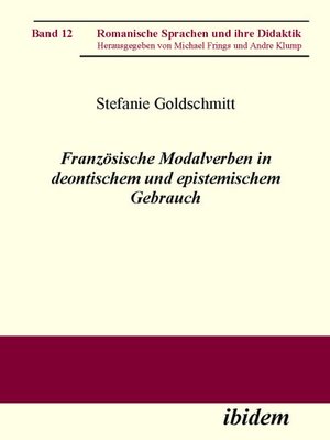 cover image of Französische Modalverben in deontischem und epistemischem Gebrauch